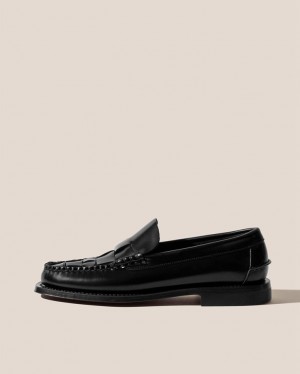 Hereu Nombela Interwoven Detail Slip-on Erkek Makosen Siyah | Türkiye-76CPIGRKY