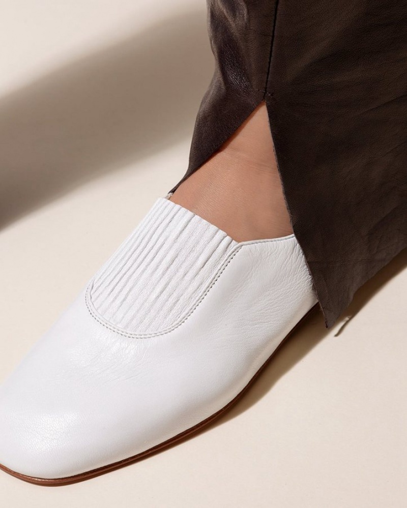 Hereu Caoma Elasticated Kadın Slip On Ayakkabı Beyaz | Türkiye-06RICGSDY