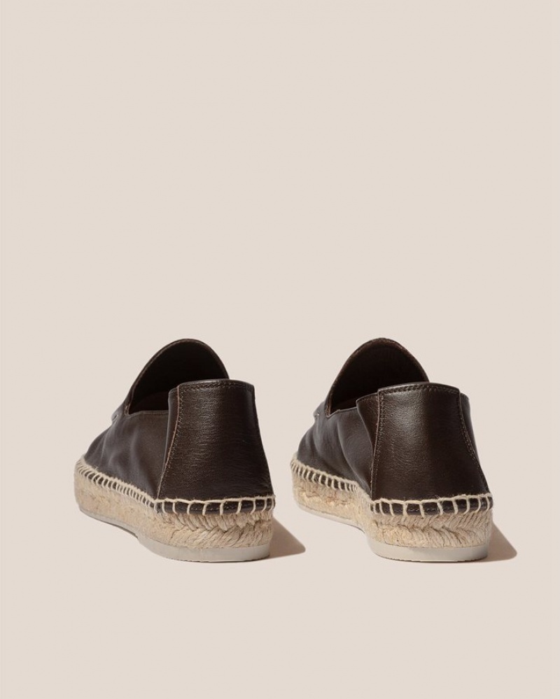 Hereu Senyor Slip-on Kadın Espadril Ayakkabı Koyu Kahverengi | Türkiye-60JDMWXEA