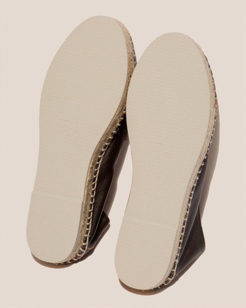 Hereu Senyor Slip-on Kadın Espadril Ayakkabı Koyu Kahverengi | Türkiye-60JDMWXEA