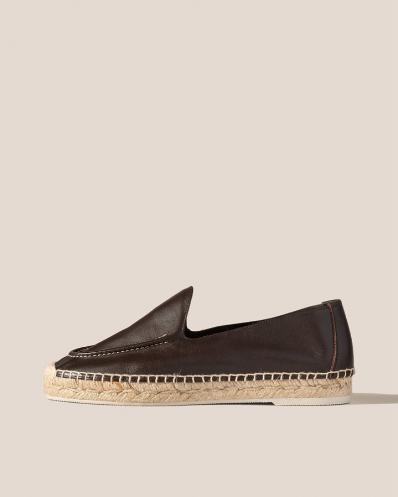 Hereu Senyor Slip-on Kadın Espadril Ayakkabı Koyu Kahverengi | Türkiye-60JDMWXEA